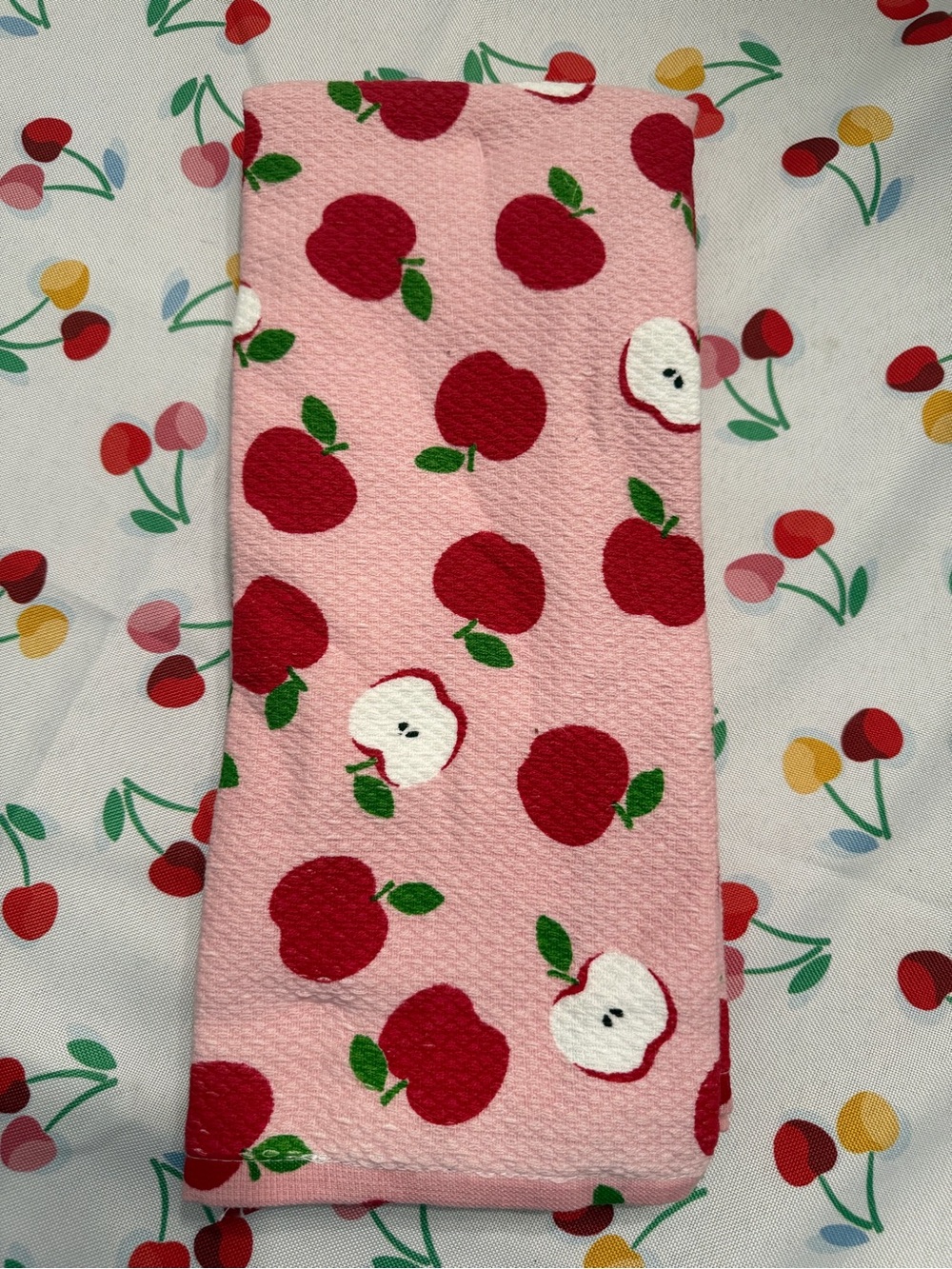 Pink Apple Print Clutch or Pouch